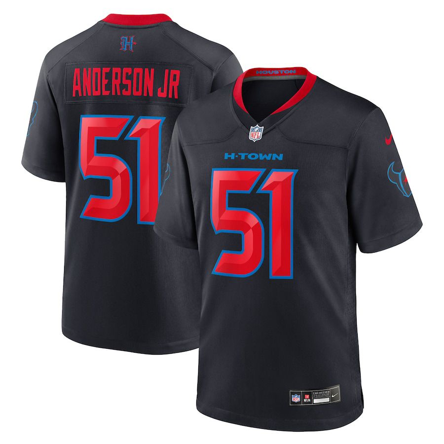 Men Houston Texans 51 Will Anderson Jr. Nike Navy 2nd Alternate Game NFL Jersey